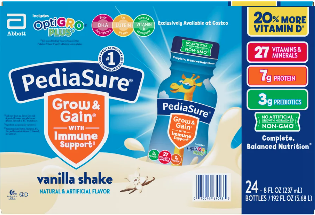 PediaSure with OptiGRO Plus Kids Shake, 8 fl oz, 24-count 8 fl oz